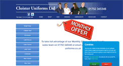 Desktop Screenshot of cloister-uniforms.co.uk